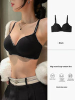 Women Sexy Bras Padded Push Up Bralette Female Adjustable Comfortable Underwear Ladies Letter Straps Brassiere Wireless Soft New