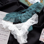 Girls G String Sexy Panties Women Underwear Lace Briefs Hollow Out Thong High Quality Transparent Underpants Lingerie Intimates