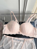 Summer Hot Sale! Front Closure Compression Bra for Small Bust - Sexy Lace Back Push Up Bralette, Lightweight Invisible Comfort