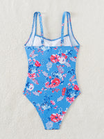 2026 Printed Strappy Swimsuit Women One Piece Floral Swimwear Female Bathers Bathing Swimming Swim Suit Beachwear