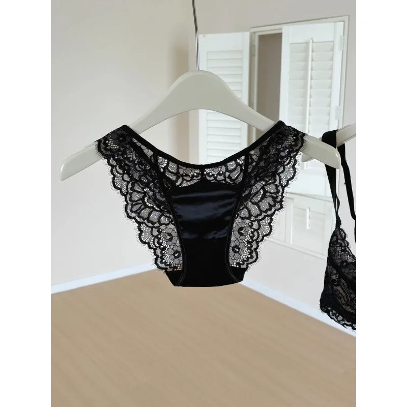French Lace Minimizer Bra Set Large Bust | U-Plunge Push Up Anti-Sagging Sexy Underwear | Summer NewHot Sale MOYISU Panty Set