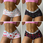 Valentine's Day Panties for Women Underwear Knickers Girls Comfort Briefs Ladies Seamless Shorts Sexy Print Lingeries Underpants