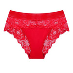 5pcs/pack Fashion Style Lady Briefs Elegant Women's Panties Low Waist Floral Sexy Lingerie Comfortable Soft Female Underpants