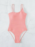 2026 Plain One Shoulder Swimsuit One Piece Solid Swimwear Women Sexy Bathers Bathing Swimming Swim Suit Female Beachwear