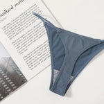 4Pcs/Set Women Panties Bikini G-String Seamless Underwear Sexy Lingerie Low Rise Solid Color T-back Female High Cut Panty