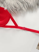 Women's sexy lingerie shoulder strap anti slip transparent dual-use bra with steel ring gathering push up bra A2150