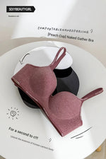 Deep V Knitting Bra Women's Underwear Small Chest Sexy Push Up Lingerie Seamless Bra for Women Bra Thick Bralette 32-38AB