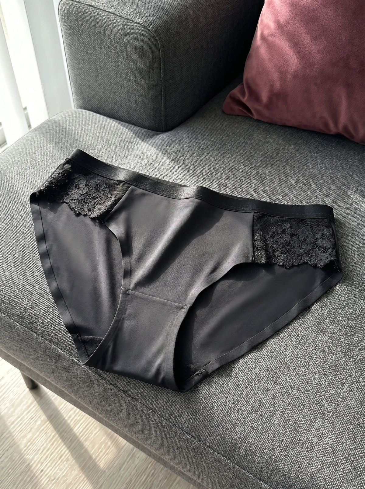 Women Plus Size High Waist Lace Panties 1XL-3XL Tummy Control Butt Lift Briefs Sexy Seamless Underwear Z2516