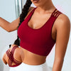 New Women's Seamless Yoga Tank Top with Eight Straps Cross Solid Color High Elastic Sports Bra and Bra Free Fitness Tank Top