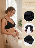 Hot selling women's sexy black bra with steel ring gathering push up Lingerie MR2629