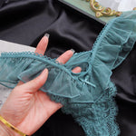Girls G String Sexy Panties Women Underwear Lace Briefs Hollow Out Thong High Quality Transparent Underpants Lingerie Intimates