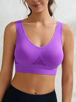 S-5XL Seamless Bras For Women Hollow Underwaer Wireless No Pads Crop Tops Female Sexy Lingerie Soft Sports Camisole