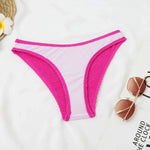 Sexy Neon Green Bikini 2026 Women Swimsuit Female Swimwear One Shoulder Thong Bikinis Set Brazilian Beach Bathing Suit Biquini