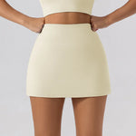 2025 Tennis Skirts Shorts Women Solid Sports Gym High Waist Yoga Fitness Shorts Slim Fit Breathable Running Fitness Mini Skirt