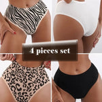 High Waist Briefs Leopard Print Sexy Lingerie Seamless Panties Women Underwear High-stretch Quick-drying Underpants Intimates