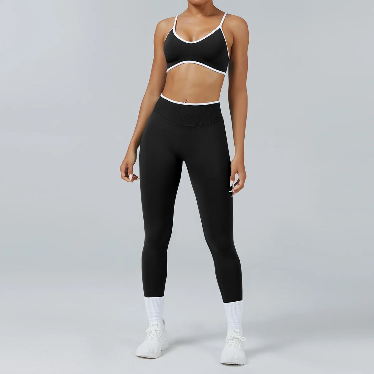 2PCS Yoga Suit Seamless Sports Set Gym Outfits Women Tracksuit Running Workout Clothes Sports Bra Athletic Wear Yoga Clothing