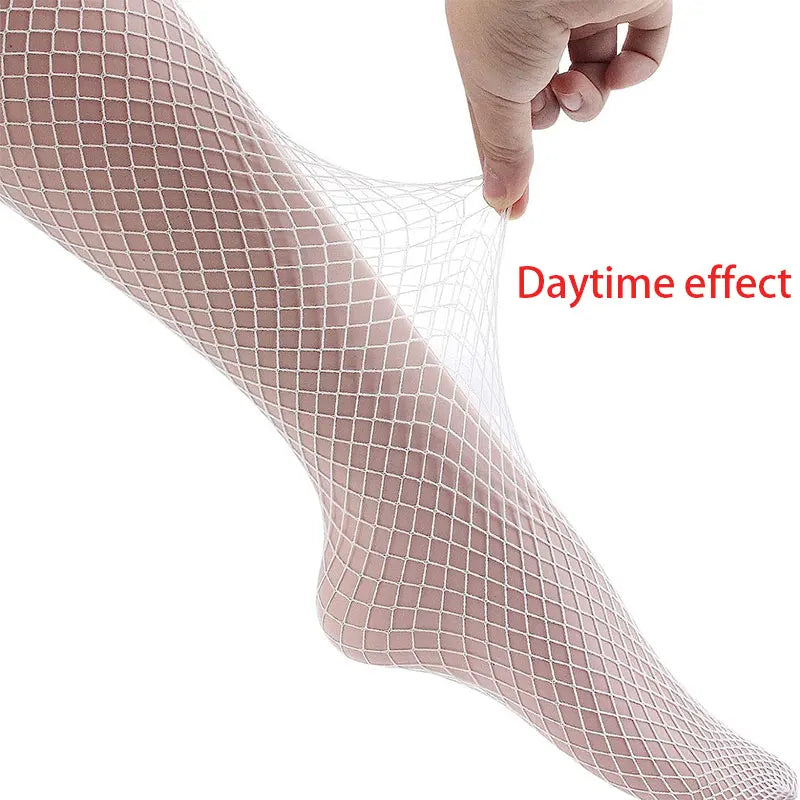 Stockings Women Lingerie Tights Party Sexy Fluorescent Socks High StretchCosplay Long Socks Summer Ultra Thin Fishnet Sock