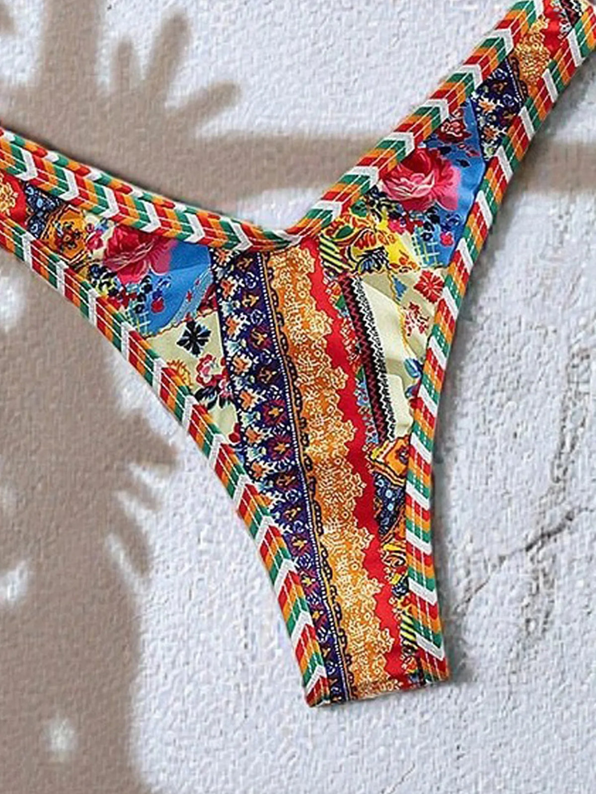 New Bikini Woman Sets Triangle Top Tie Side Bottom Bikinis Crochet Set Swimwear Multicolor Two Piece Swimsuit Women's Beach Wear