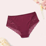 BEAUWEAR Plain Lace Underwear Unlined Thin Panties for Women Plus Size Underpant 0XL 1XL 2XL 3XL 4XL 5XL