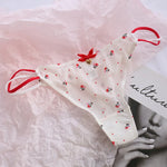 Sexy Pantis Mesh T Pants Thong Cute Transparent Strawberry Cherry Ladies Panties Underwear Low Waist Seamless Lace G-string Wome