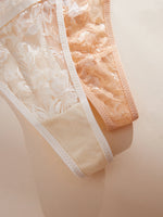 19 Set Women Sexy Lingerie Mesh Lace Panties Adjustable Waist Thongs Low Waist Underwear Comfort Underpants Women Intimates