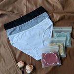 4Pcs/Set Cotton Panties Women Solid Color Underwear Female Underpants Sexy Lingerie M-XL Comfort Soft Briefs Intimates