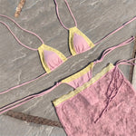 Lace 3Pcs Micro Bikini Set Sexy Women Swimsuit 2026 New Swimwear Female Push Up Swim Suit Bandeau Biquini Beachwear Bathingsuit