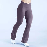 NCLAGEN Vision Flares Women Seamless Gym Yoga Pants High Cross Waist Fashion Sports Leggings Fitness Wide-leg Workout Trousers
