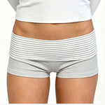 2026 Summer Women Striped Over Fold Shorts Elastic Waist Skinny Short PantsDaily Casual Lounge Jogging Shorts