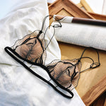 Summer French Front Closure Bralette Set Ultra Thin Breathable Sexy Lace Lingerie Comfy Everyday Wear for Women S-XL MOYISU Bras