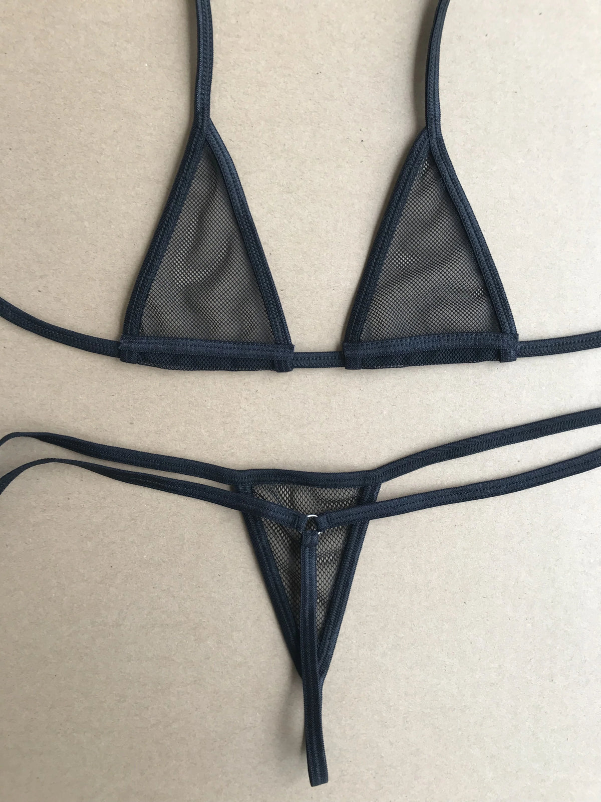 DEKA Women Sexy Bandage Mini Micro Bikini Set Mesh Transparent Erotic Bathingsuit Beachwear Sunbath Lingerie Underwear Plus Size