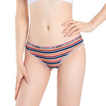 5Pcs/Set G-string Women Panties Female Low Waist Thongs Seamless Underwear Sexy Lingerie Rainbow Striped Cotton Underpants M-XL