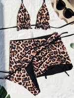 XS - L Doulbe Side Wearable Reversible Bikini Women Swimwear Female Swimsuit Three-pieces Bikini Set Ruffled Bathing Suit Swim