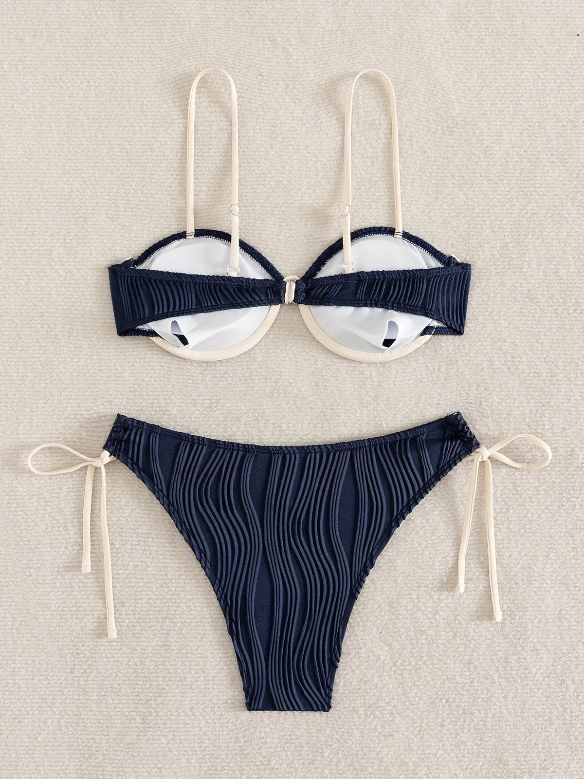 ZTVitality Sexy Patchwork Underwire Bikini 2025 New Arrival Biquini Padded Bra Push Up Bandage Swimsuit Women Swimwear Beachwear