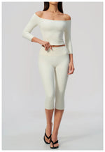 Fashion Mid Sleeve T-shirt Yoga Suits Tight Fitting Slim Sports Tops High Waist Peach Hip Mid Pants Gym Running Fitness Outfits