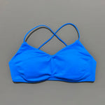 HISTELLO Vision Sports Bra Woman Seamless Yoga Underwear Removable Bra Pads V-shape Scoop Backless Sportswear Workout Gym Tanks