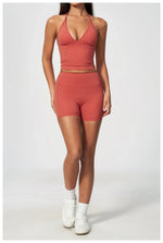 Sexy V Neck Yoga Vest Women Quick Dry Shockproof Slimming Sports Tank Top Cloud Feeling Sanded Workout Fitness Running Vest