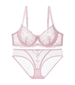 Sheer Lace Teddy Lingerie Set Panty Sexy Bra & Panty Set Ultra Thin Comfortable Summer Wear S-3XL BC Sexy Gift Sexy Tushy MOYISU