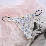 Sexy Pantis Mesh T Pants Thong Cute Transparent Strawberry Cherry Ladies Panties Underwear Low Waist Seamless Lace G-string Wome
