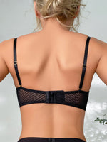 New sexy lace underwear women's thick cup with soft underwire push-up bra exquisite mesh breast cover