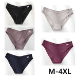 5Pcs Women Cotton Panties V-Belt Ladies Soft Female Sexy M-4XL Low-Rise Panties Bikini Underwear Comfortable Lingerie 2024
