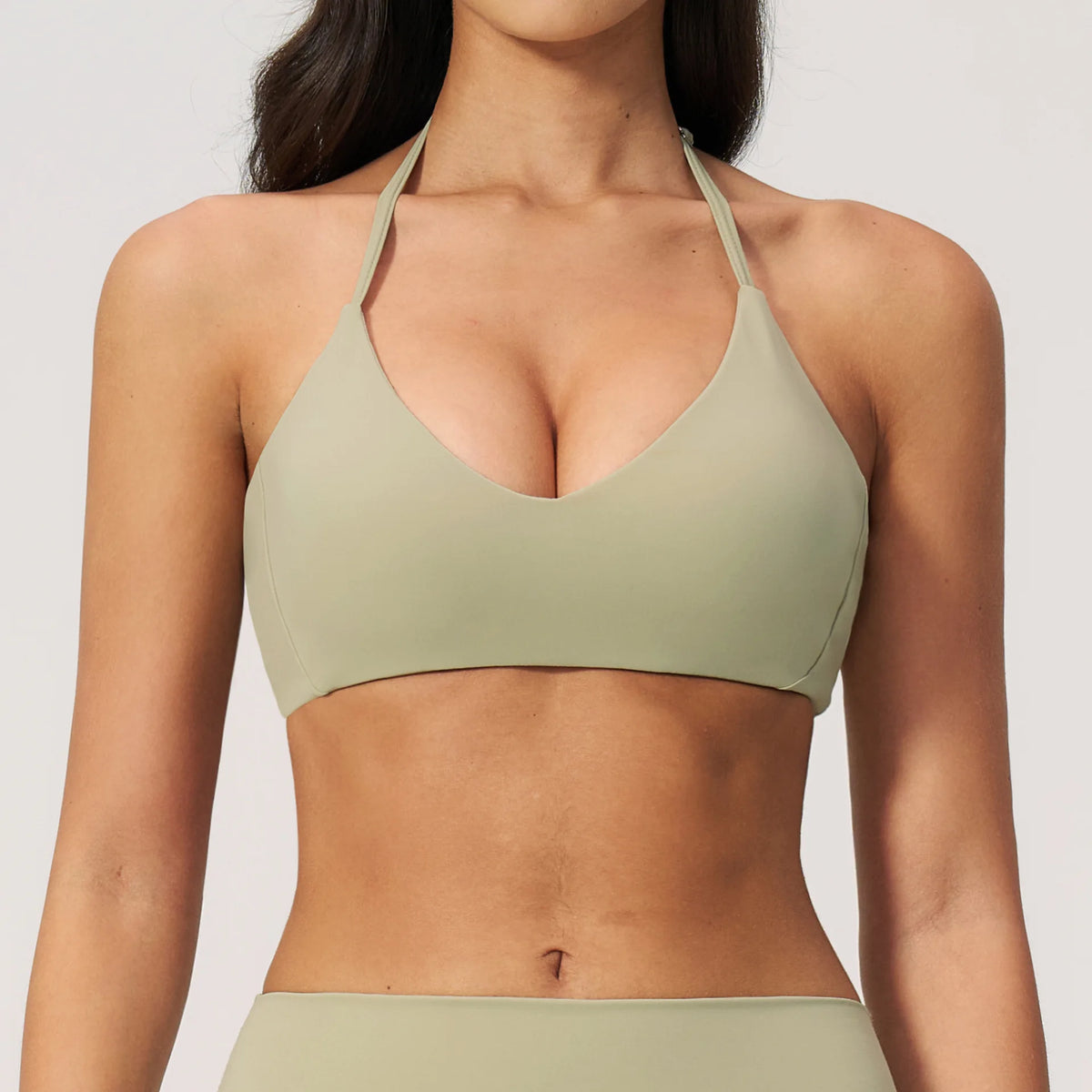 Hanging Neck Yoga Bra Women Sports Bra Breathable Shock Proof Gym Workout Fitness Push up Top Running Active Sportswear Vest Bra