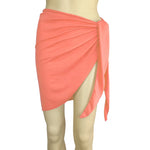 Women Beach Skirts Swimwear Summer Solid Bikini Cover Ups Shorts Pareo Wraps Sarong Skirt Swimsuit Beachwear Half Wrapped Skirt
