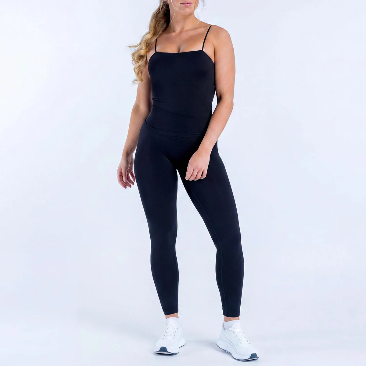 NCLAGEN Yoga Sets Women 2 Piece Gym Clothes Defy Longline Strappy Top And Defy Leggings Fitness Suit Pilates Workout Sportswear