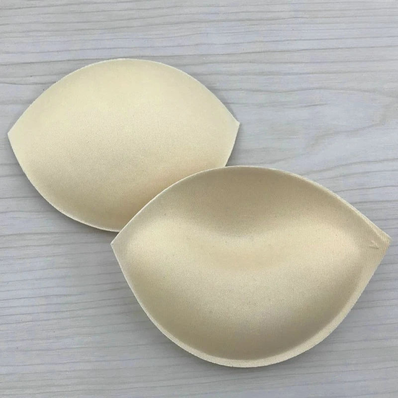 Thicken Sponge Bra Pads Push Up Breast Enhancer Removeable Bra Padding Inserts Cups for Swimsuit Bikini Padding Intimates