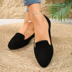 Spring and Summer New Women's Fashion Round Toe Shallow Mouth Single Shoes Women's Comfortable Casual Flat Bottom Boat Shoes 43