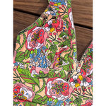 S - XL 2026 Flower Printed Floral V Neck Women Swimwear One Piece Swimsuit Female Halter Monokini Bather Bathing Suit Swim V8221