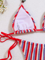 Women's Sexy Push-Up Two-Piece Swimsuit 2026 Bathing Suit Brazilian Beachwear Stripe Bikini Set Swimwear Trendy Mciro Biquini