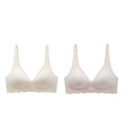2Pcs/Set Seamless Bras For Women Wireless Push-Up Underwear Female Sexy Lingerie Deep V Brassiere Sleep Soft Intimates