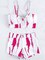 2026 Print High Waist String Two Piece Bikini Women Swimwear Female Swimsuit Bathers Bathing Swimming Suit Beachwear Summer